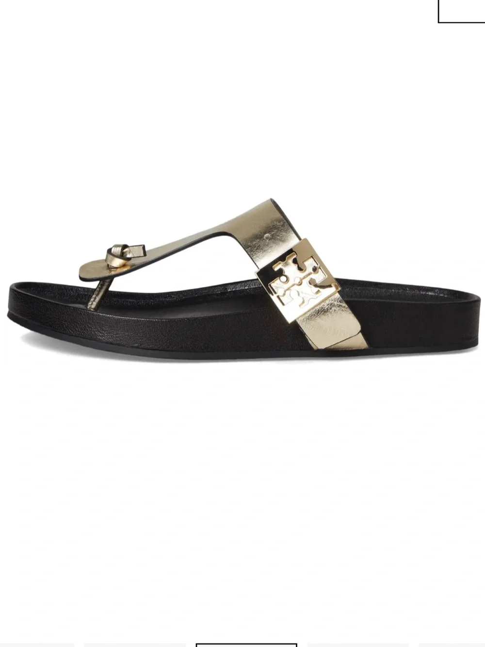 Tory Burch Mellow Thong Sandals In Black